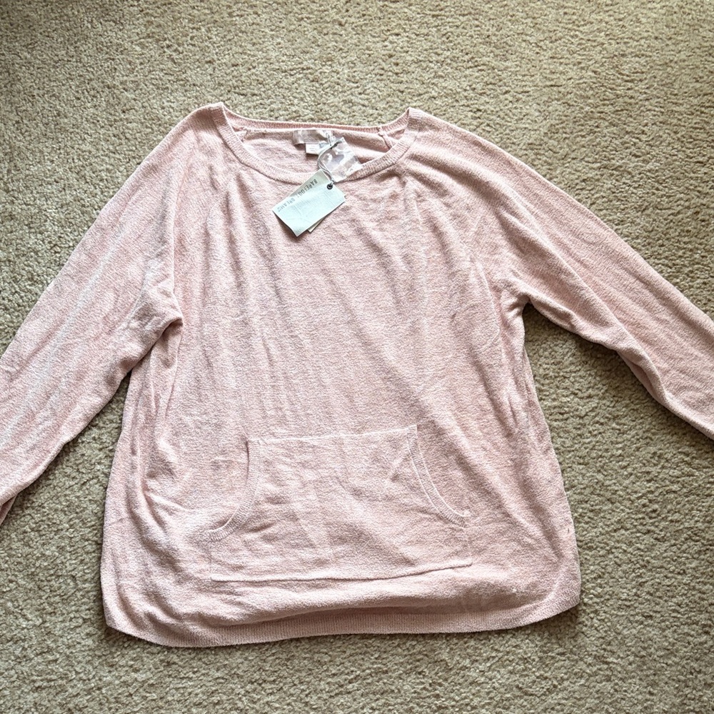Barefoot Dreams Dusty Rose (Pink) Knit Top